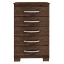Ver imagem 6 de Cômoda 90,2cm Grande 5 Gavetas Quarto Compacta Organizadora Malbec