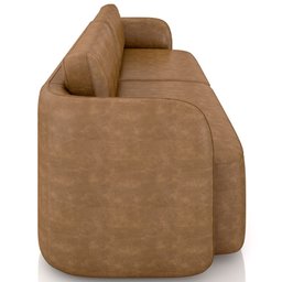 Sofá 3 Lugares Sala Living Orgânico 240cm Oregon K01 Couríssimo Whisky - Lyam Decor - 6 Sofá 3 Lugares Sala Living Orgânico 240cm Oregon K01 Couríssimo Whisky - Lyam Decor - 6