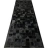 Tapete de Couro Preto Natural 1,00x3,00 com Borda Pç 10x10cm - 1