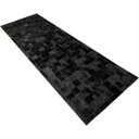 Ver imagem 2 de Tapete de Couro Preto Natural 1,00x3,00 com Borda Pç 10x10cm