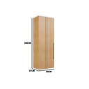 Ver imagem 2 de Guarda Roupa Solteiro Infinity Canto Reto 1 Porta Savana - Genialflex