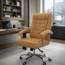 Ver imagem 1 de Cadeira Escritório Presidente Premium Assento com Molas Ensacadas Revestida em Couro Sintético