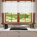 Ver imagem 6 de Cortina Renda Cascata Bando Reta Veneza Cozinha 0,60x3,00:Tulipa Branca