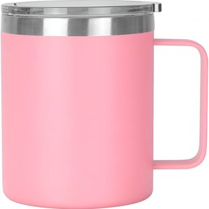 Caneca Térmica Inox 360ml Rosa: Café Quente e Cerveja Gelada Já!