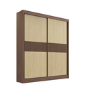Ver imagem 1 de Guarda Roupa Mdf Santorini Ripado 2 Portas Castanho Linho