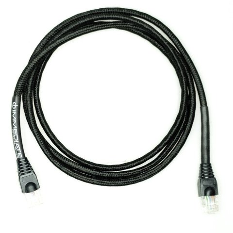 Cabo de Rede Cat5e Revestido Tecido Preto Copperlan 15 Metros