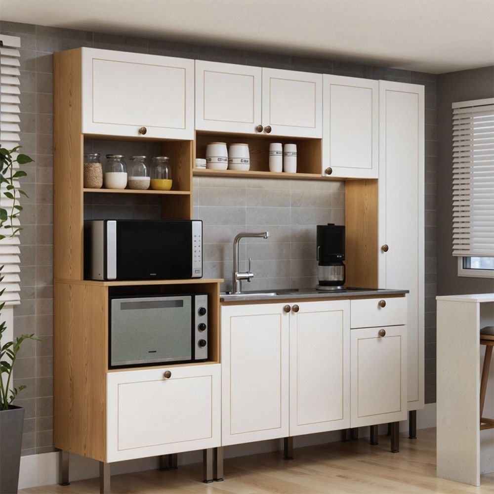 Cozinha Completa Essência Frizz 9 Portas 1 Gaveta 100% Mdf Cm0118