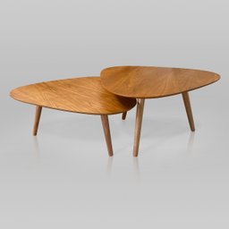 Kit de Mesinhas de Centro Organica Grande com Design Moderno - 1