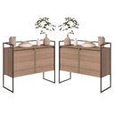 Ver imagem 1 de Conjunto Buffet Aparador Industrial 2 Portas Montana