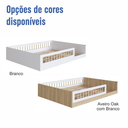 Ver imagem 7 de Cama Montessoriana de Casal Affetto Aveiro Oak Branco Completa Móveis