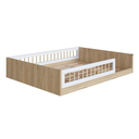 Ver imagem 3 de Cama Montessoriana de Casal Affetto Aveiro Oak Branco Completa Móveis