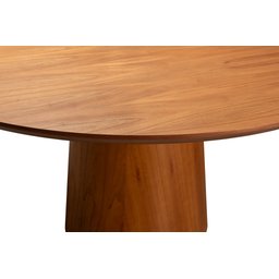 Mesa de Jantar 4 Lugares Redonda Amadeirada - Mobília Prime - 2