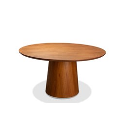 Mesa de Jantar 4 Lugares Redonda Amadeirada - Mobília Prime - 3
