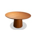 Ver imagem 1 de Mesa de Jantar 4 Lugares Redonda Madeira - Mobília Prime