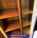 Ver mais imagens de Roupeiro Zeus 6 Portas Reflecta com LED Cinamomo - Leifer Móveis