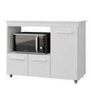 Ver imagem 1 de Balcao Multiuso Forno 3p 114 Cm Liza Branco Mobbs