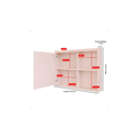 Ver imagem 3 de Espelheira Armarinho Banheiro Armário Suspenso Prateleira:branco