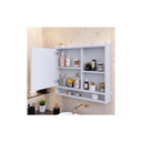 Ver imagem 4 de Espelheira Armarinho Banheiro Armário Suspenso Prateleira:branco