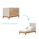 Ver imagem 4 de Quarto de Bebê Berço + Cômoda + Guarda Roupas Fosco Flip Areia Fosco/Savana