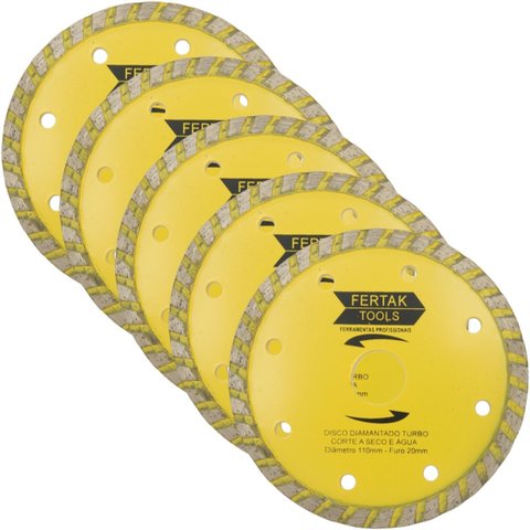 Disco de Corte Diamantado Turbo 110x20mm | 05 Un