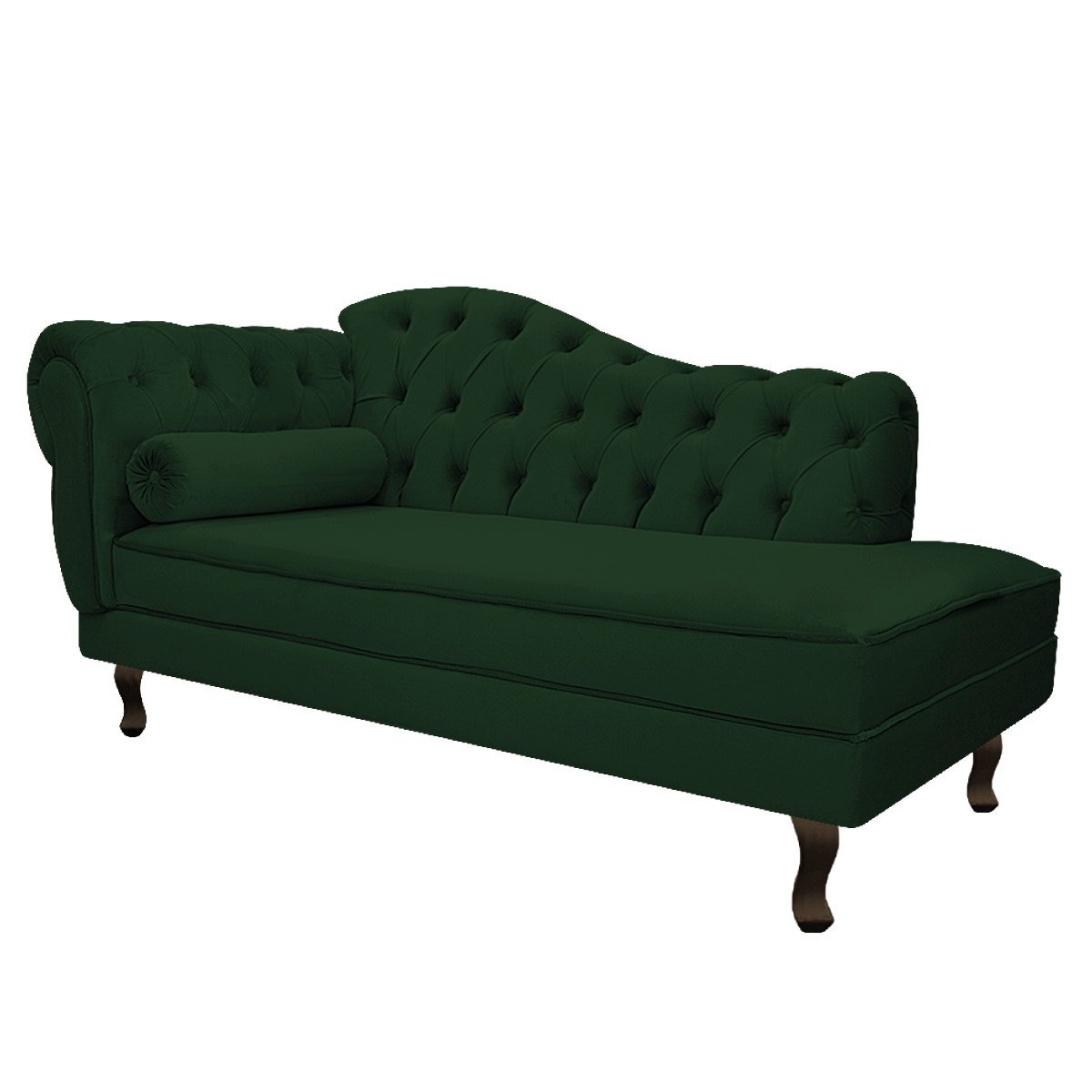 Kit Diva Recamier Diana 185cm Lado Direito e 01 Poltrona Classic Suede Verde - ADJ Decor - 5