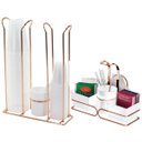 Ver imagem 1 de Porta Copos Descartáveis Com Porta Sachês Branco - Rosé Gold