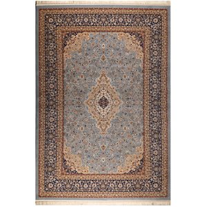 Tapete Alanya Des 04 Azul e Navy 3,00x3,90 Global Decor
