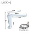Ver imagem 7 de Torneira Com Misturador Para Banheiro Baixa Bancada Branco