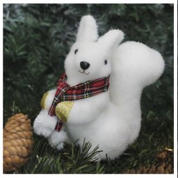 Boneco Natal Enfeite Natalino Esquilo Felpudo 18cm - 1