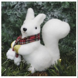 Boneco Natal Enfeite Natalino Esquilo Felpudo 18cm - 4
