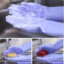 Ver imagem 4 de Esponja de Silicone Mágica para Lavar Louça Walfos, Esponja para Lavar Louças, Luvas de Borracha
