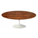 Ver imagem 1 de Mesa Saarinen Oval Centro Pau Ferro 120x80cm - Base Branca mgsaarinen