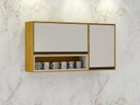 Ver imagem 1 de Armário Aéreo Porta Condimentos 2 Portas - Eduarda-Cinamomo/Off White - CHF Móveis