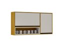 Ver imagem 2 de Armário Aéreo Porta Condimentos 2 Portas - Eduarda-Cinamomo/Off White - CHF Móveis