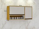 Ver imagem 4 de Armário Aéreo Porta Condimentos 2 Portas - Eduarda-Cinamomo/Off White - CHF Móveis