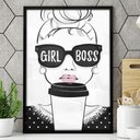 Ver imagem 1 de Quadro Decorativo Girl Boss-34x49Cm