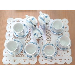 Jogo de Chá Tulipa em Porcelana Cerâmica Maria Sofia - 9