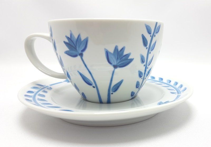 Jogo de Chá Tulipa em Porcelana Cerâmica Maria Sofia - 5