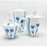 Jogo de Chá Tulipa em Porcelana Cerâmica Maria Sofia - 1
