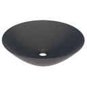 Ver imagem 1 de Cuba de Louça Para Banheiro Redonda 35x35 Cuia Cozimax Preto