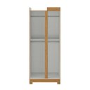 Ver imagem 5 de Guarda-Roupa Canto Reto Paris com Pés Espresso Móveis Off White/Cinamomo