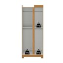 Ver imagem 6 de Guarda-Roupa Canto Reto Paris com Pés Espresso Móveis Off White/Cinamomo