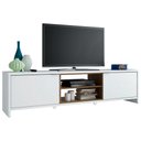 Ver imagem 3 de Rack para Tv até 75 Polegadas Madesa Metz 180 Cm 2 Portas - Branco/rustic