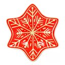 Ver imagem 1 de Petisqueira de Servir Formato Floco de Neve Vermelho