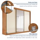 Ver mais imagens de Guarda-roupa Casal 3 Portas de Correr em MDF Chicago