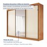 Guarda-roupa Casal 3 Portas de Correr 100% Mdf Chicago - 7