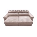 Ver imagem 5 de Sofá Retrátil e Reclinável 2,35m Molas Ensacadas Cama inBox Style Thermo Gel Linho Bege Claro