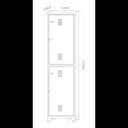 Ver imagem 3 de Armário Locker para Vestiário Nr24 com 02 Portas Cinza