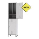 Ver imagem 2 de Armário Locker para Vestiário Nr24 com 02 Portas Cinza