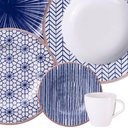Ver imagem 2 de Aparelho de Jantar Tramontina Abstratta em Porcelana Decorada 20 Peças 96589048